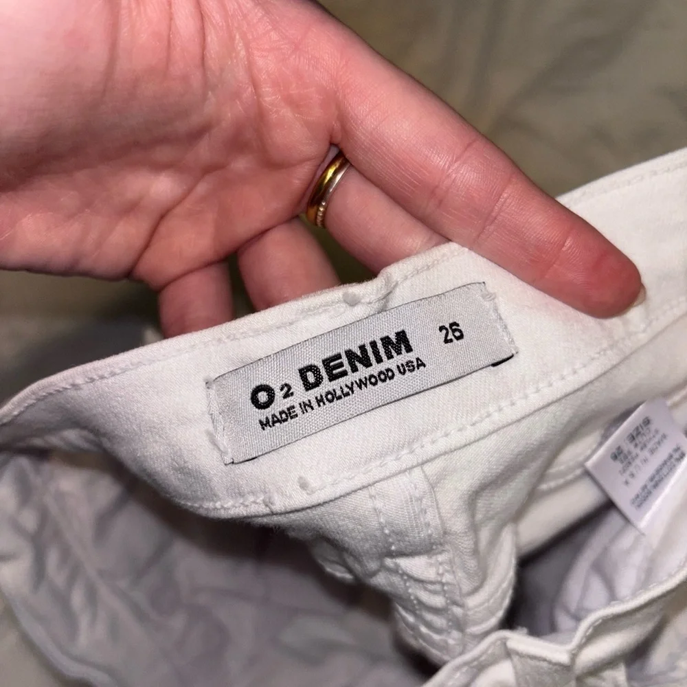 O2 Denim White Flare Jeans - Picture 2 of 2